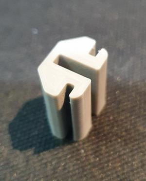 Clip for mounting Acrylic panel into the Aluminium extrusion