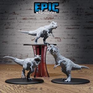 Zombie T-Rex Set / Undead Dinosaur / Evil Tyrannosaurus / Ancient Predator / Dino World Beast / Hunting Raptor / Jurassic Encounter
