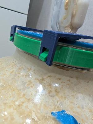 Glass Big Mouth Bubbler lid fix   