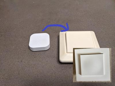 Ikea TRADFRI on/off dimmer button in Elko/Elko plus disguise