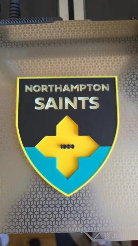 Northampton Saints Rugby crest for mancave   