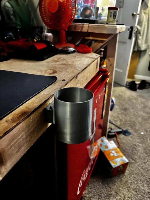 desk side cup holder   