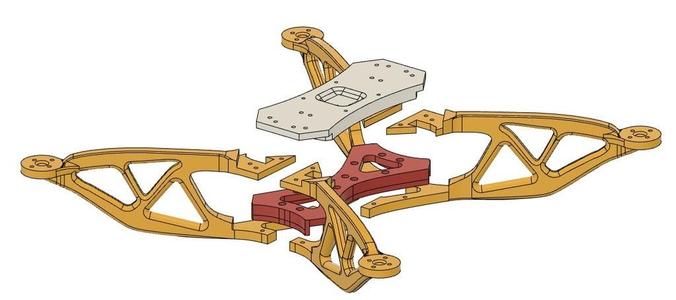 X400VU v.0.1 - 3D Printable 400mm Quadcopter