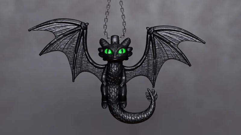 Nightwing Dragon Pendant   