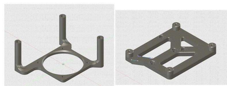Mount and cooling fan mount for BTT Pi V1.2.1   