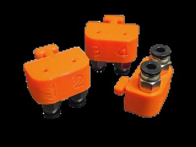 IKEA SKÅDIS PTFE Double Tube Holder Twist Lock Numbered Remix   