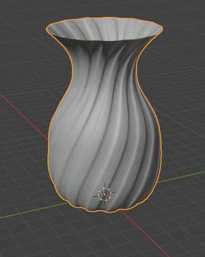 Tall Spiral Vase   