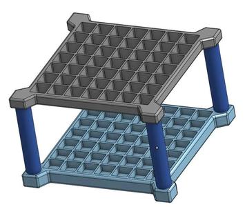 Parametric collapsible marker holder   
