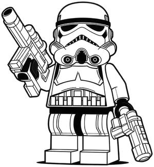 Star Wars Wall Art Lego Trooper   