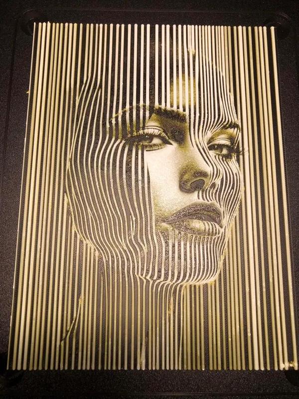 Zebra Face (Hueforge)   