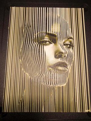 Zebra Face (Hueforge)   