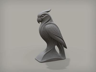 Parot Statue   