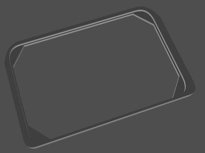Spacer plate for door mounted stereo speaker.  1987 Porsche 944, using kicker 46csc464 speakers