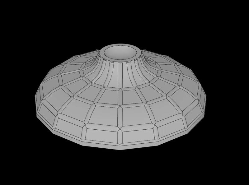 Lego Compatible (26007.dat) Minifig Hat Conical Asian with Curved Sides   