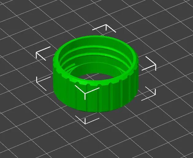 Soda Bottle Screw Cap With Large Hole   