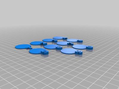Simple Dnd Mini number markers