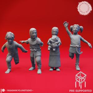 Townsfolk - General Children - Tabletop Miniatures (Pre-Supported)
