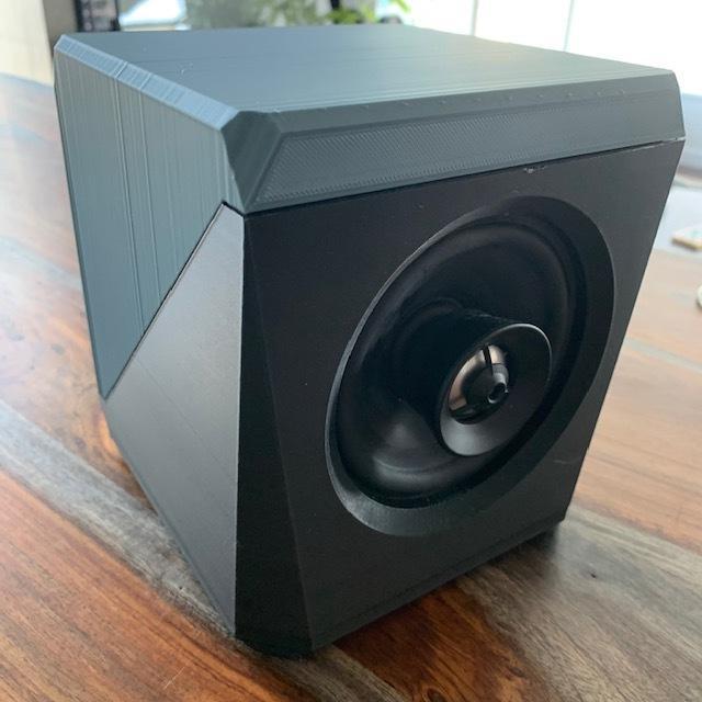 Angular Speaker Box Remix - Coaxial Speaker with Crossover