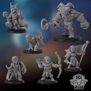 Wood Elf Warband (pre-supported included)