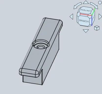 Paidi Bettregal Halterung / Paidi bed shelf bracket   