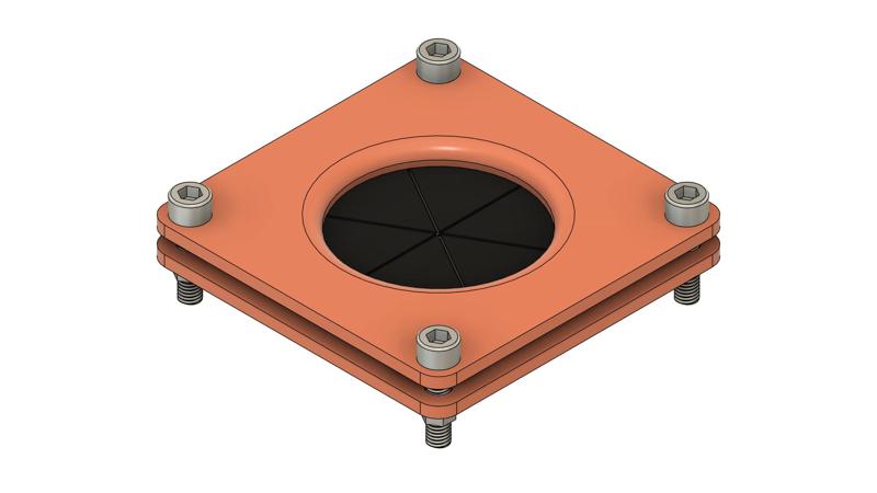 Printer Enclosure Cable Feed Plate