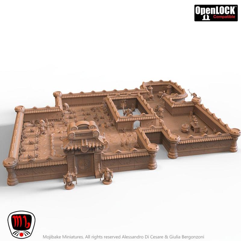 "Tailed troubles at the Kaiha garden" OpenLOCK set.