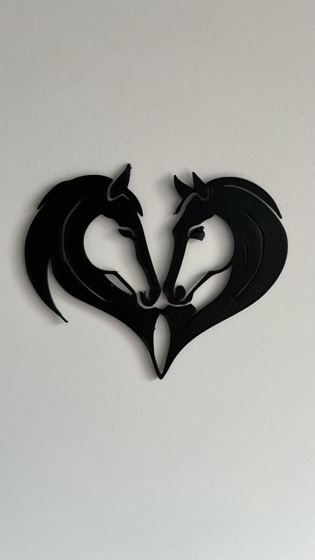 Horses Heart Wall Art #1