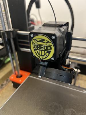 Judge Dredd badge extruder spinner/visualiser.