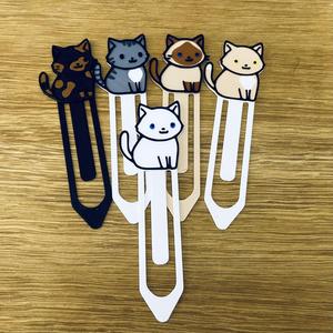 Cute White Cat Bookmark