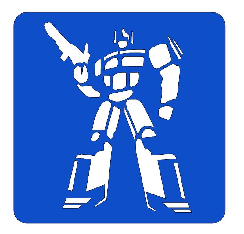 Optimus Prime Stencil