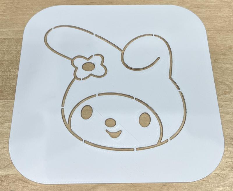 My Melody Drawing Stencil
