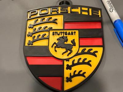 Porsche Logo with a Loop for a key chain