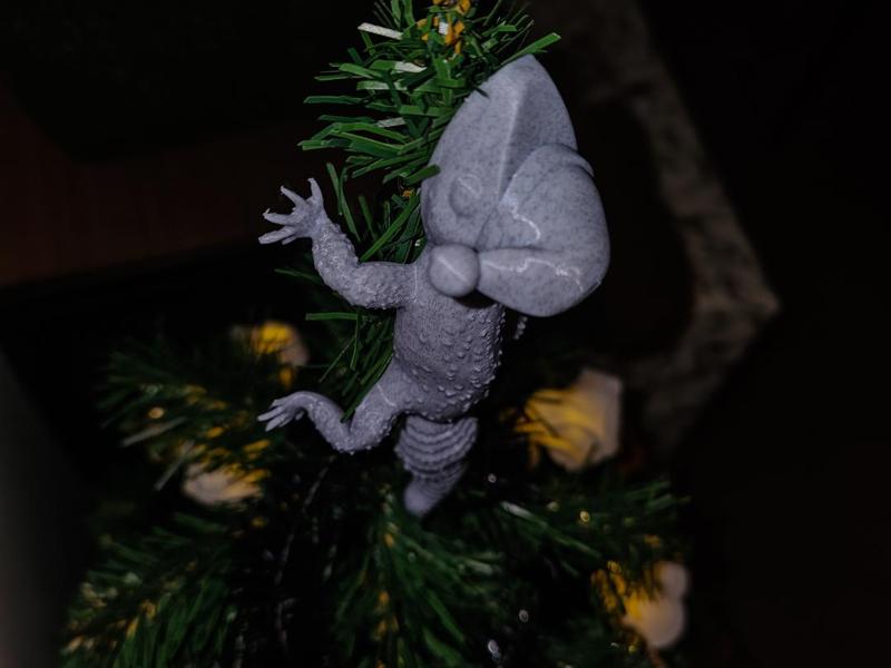 Gecko Christmass Tree topper
