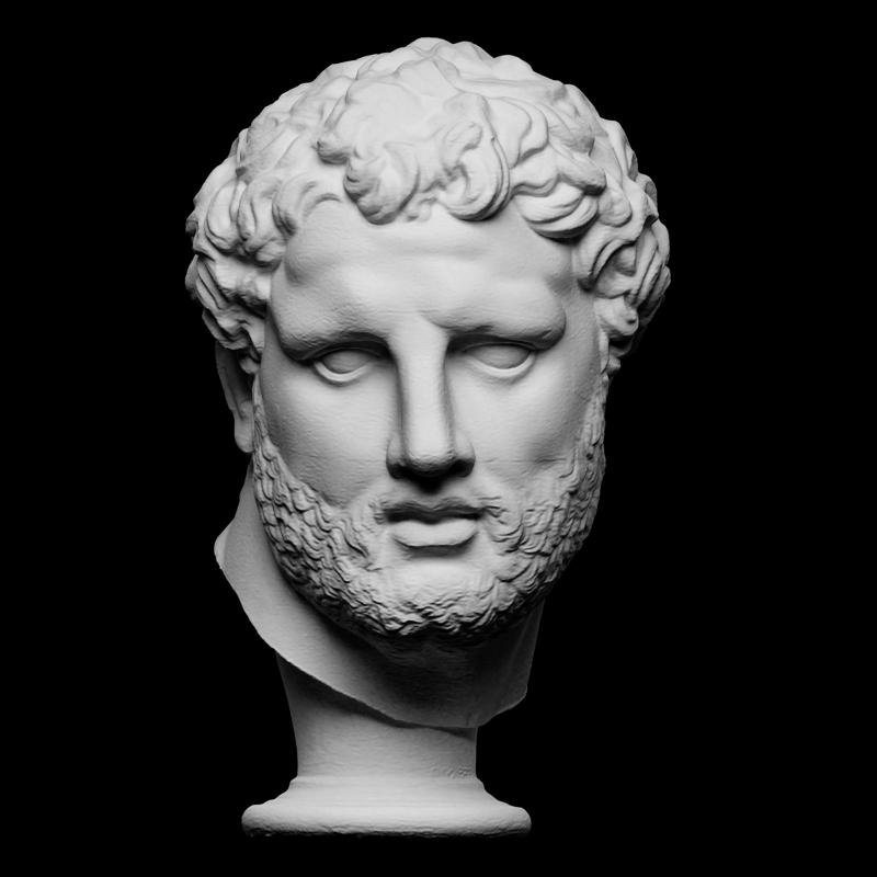 Head from the Vatican Apoxyomenos (?)