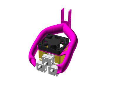 Triple Extrusion with 3x CR10 / Micro Swiss Hotends with Part Cooler