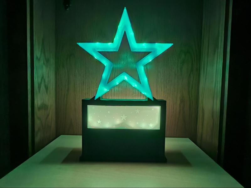 Illuminated Christmas Star Decoration