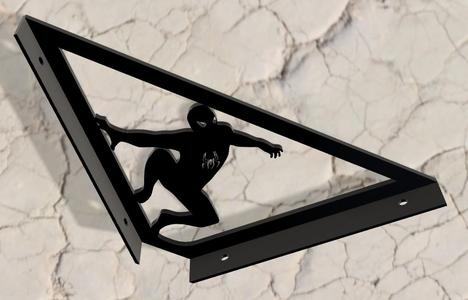 Angle bracket Spiderman angular wall shelf