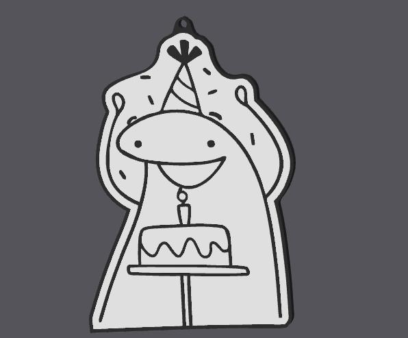 keychain happy flork