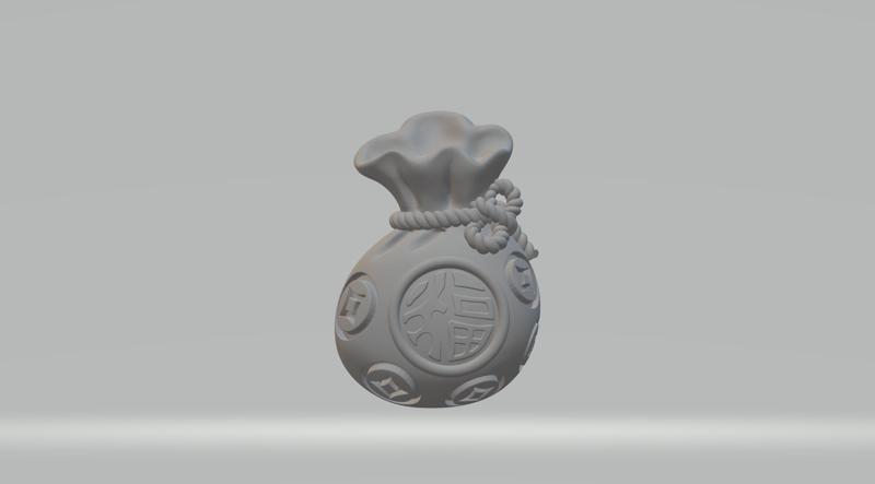 Lucky Money Bag 3D print model
