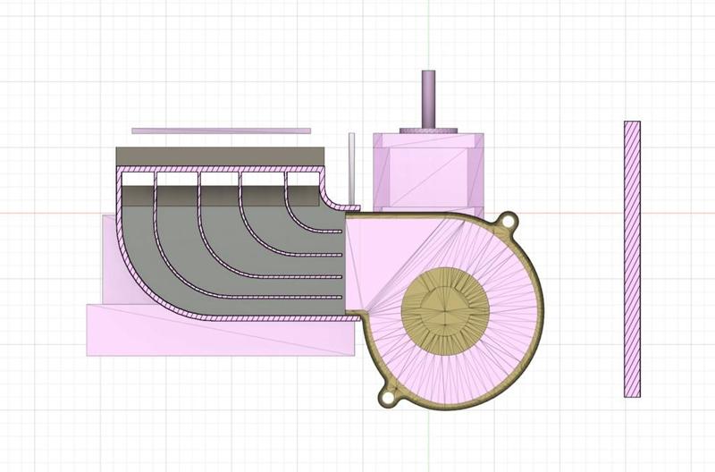 EPAX-X1 LCD (with Matrix LED mod kit) cooling fan duct