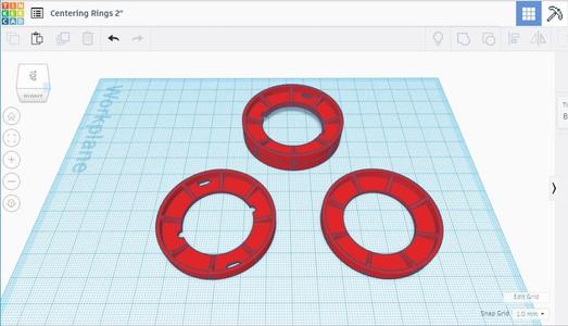 Model Rocket Centering Rings 2" to 29mm