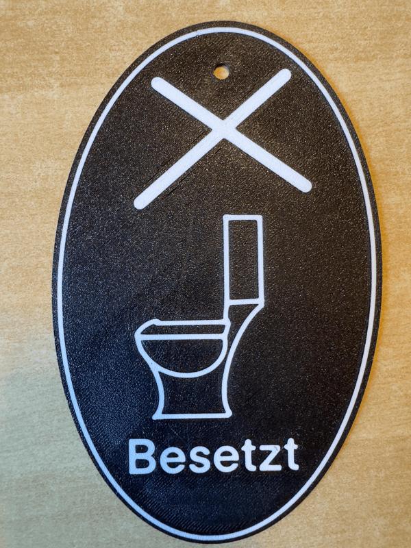 Besetzt Schild