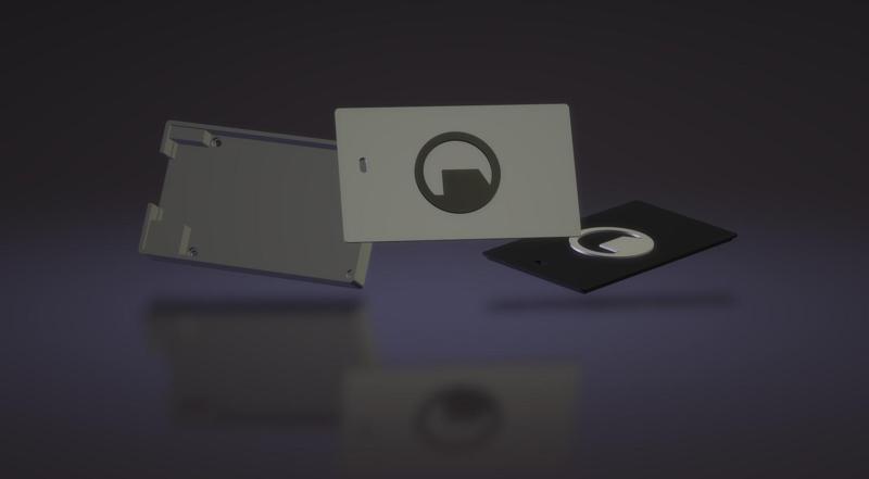 SSD/HDD "2.5" case for cheap china USB-SATA adapter - With Black Mesa logo