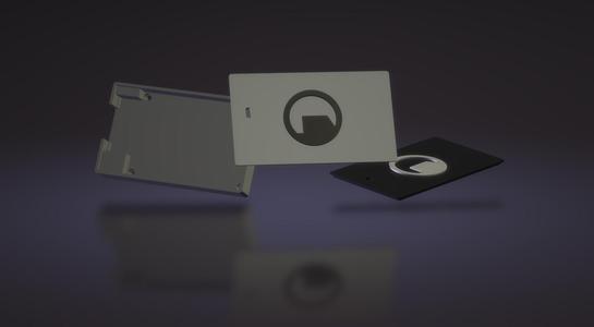SSD/HDD "2.5" case for cheap china USB-SATA adapter - With Black Mesa logo