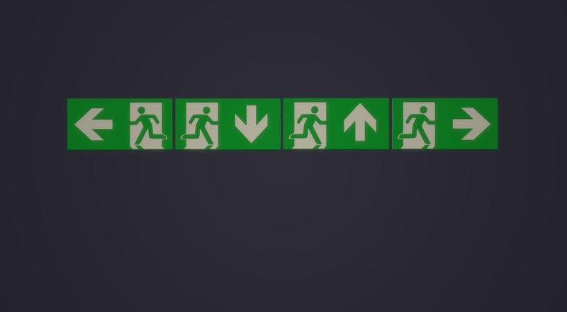Salida de emergencia / Emergency exit ISO 7010 E002