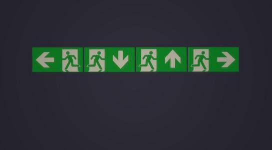 Salida de emergencia / Emergency exit ISO 7010 E002