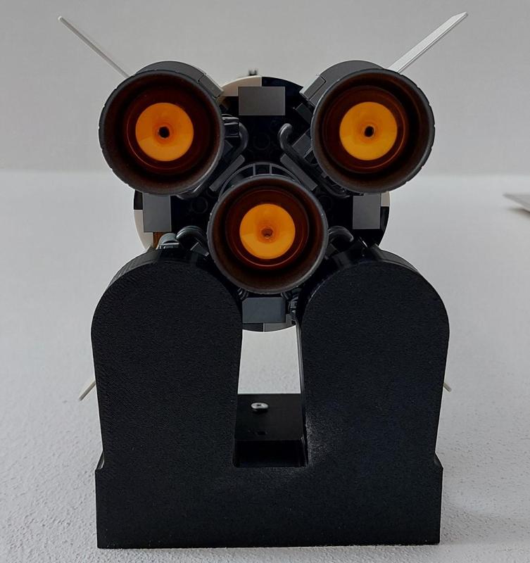 Lego saturn 5 low profile wall mount