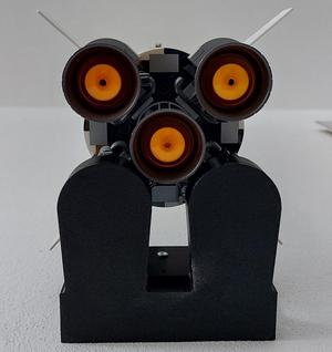 Lego saturn 5 low profile wall mount