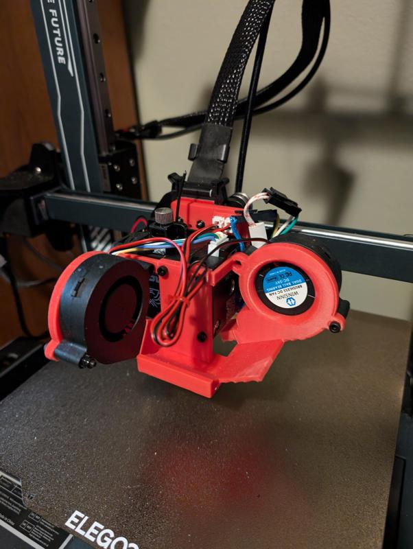 Elegoo Neptune 4 Pro E3D Hemera XS Revo Mount with Beacon