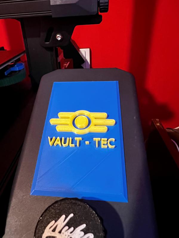 Ender 3 S1 Vault-Tec screen dust protector V2